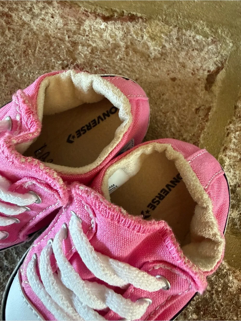 Converse | Pink Canvas Kids Sneakers with White Laces